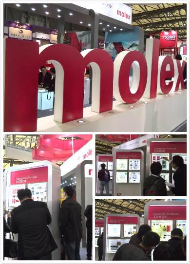 2014慕尼黑上海电子展Molex展位人气颇旺