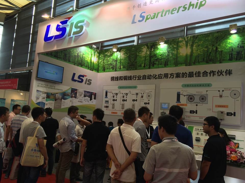 LS产电拉丝机整套解决方案亮相2014中国国际线缆及线材展览会