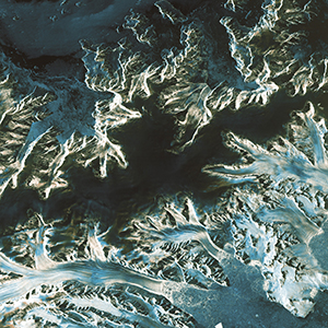 Tesat Sentinel-1A（哨兵-1A）卫星拍摄的南极半岛图片