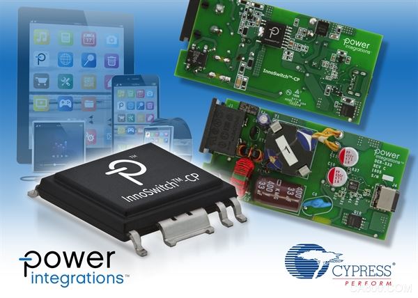Power Integrations与Cypress联合推出兼容USB-PD标准的快速充电器参考设计