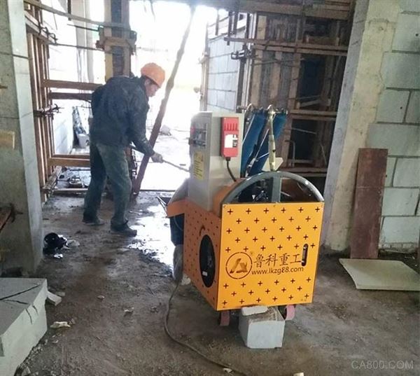 新型二次构造柱泵施工现场