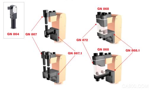 气动紧固夹,气缸,GN873,GN867,GN868