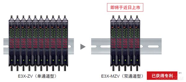 光纤传感器E3X-ZV,双通道型产品,ATC功能