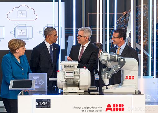 ABB亮相汉诺威工业博览会 吸引德美领导人驻足参观