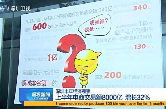 上半年深圳电商交易额破8000亿 华强电子网居榜首