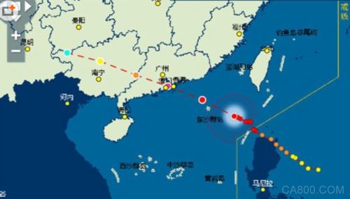 运维自动化系统观察跟踪台风“妮妲”