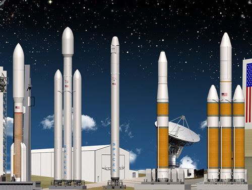为登陆火星做准备 SpaceX点火测试猎鹰重型火箭