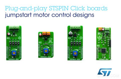 意法半导体推出STSPIN模块，为MikroElektronika Fusion forArm® Ecosystem开发板加入高性能电机驱动器