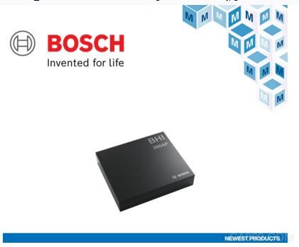 貿澤開售用于健身跟蹤的Bosch BHI260AP自學習AI智能傳感器