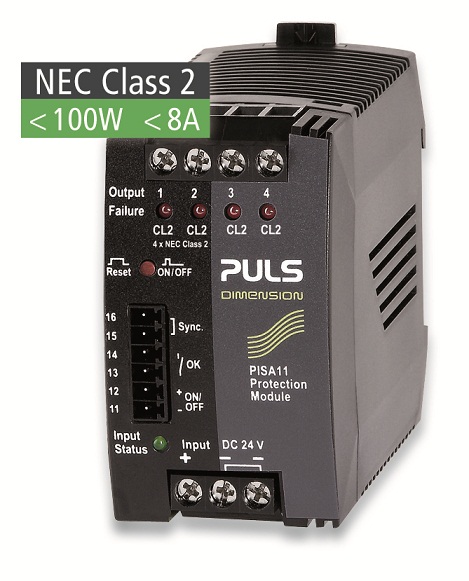 PISA11 保护模块获得了NEC Class 2 电路认证