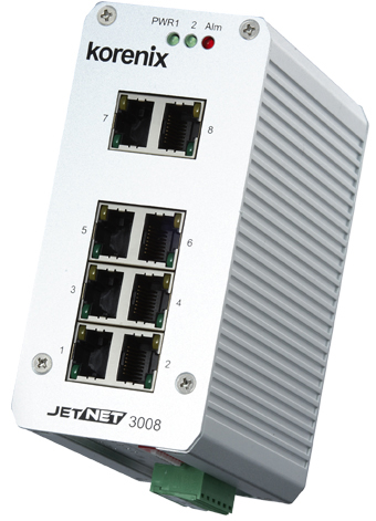 科洛理思JetNet 3008 8口工业以太网交换机