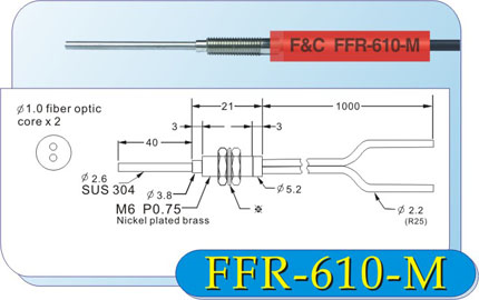 FFR-610-M光纤管 嘉准电子科技有限公司