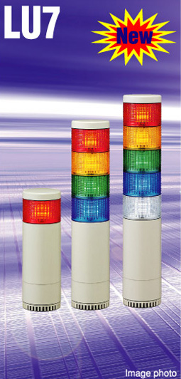 模块化信号灯，LU7系列：LU7-E-R/Y/G/B/C，