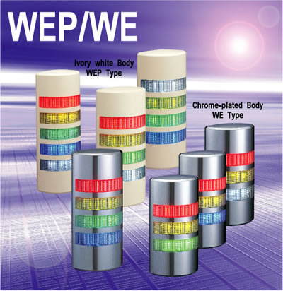 日本派特莱壁式声光信号灯WEP/WE系列：WEP-302，302FB，