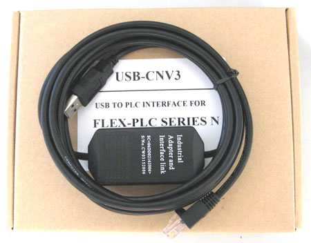 富士N系列PLC编程接口电缆 USB-CNV3