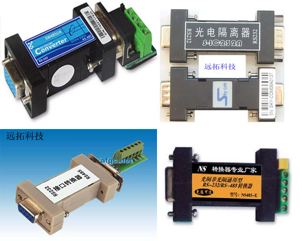 接口转换器，光电隔离器、码转, USB转串口 RS-232/RS-485