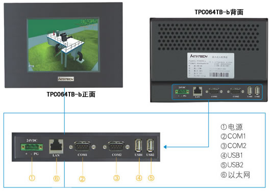 纵横科技 嵌入式人机界面触摸屏 TPC064TB-b