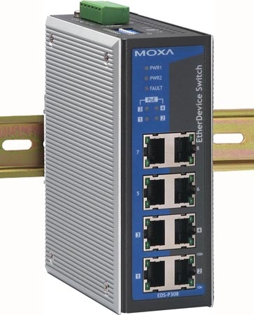 MOXA EDS-P308-S-SC-T 代理 光纤交换机MO