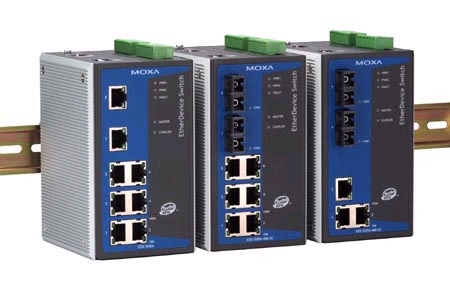 MOXA EDS-505A-MM-ST 代理 工业交换机