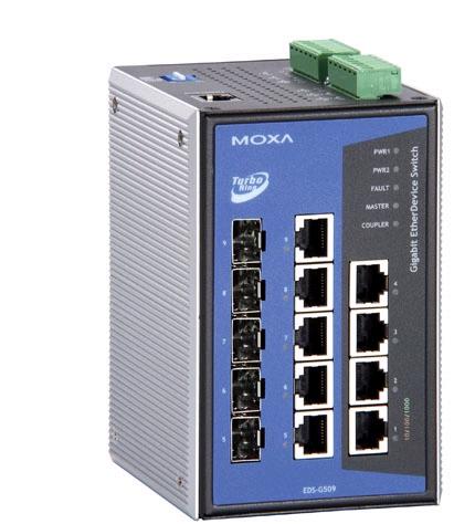 MOXA EDS-G509-T 代理 千兆宽温交换机