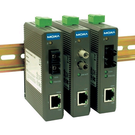 MOXA IMC-21-M-ST 代理 RJ45转光纤