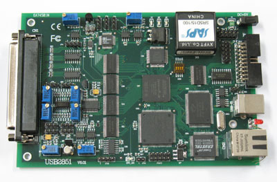 阿尔泰USB2851采集卡支持以太网USB数据传输方式