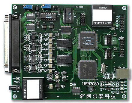 阿尔泰USB2089数据采集卡（AD 16路14位400K 96K字存储器；模拟量输出8路