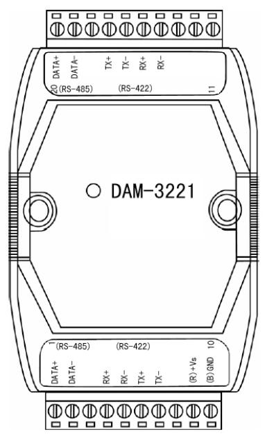 阿尔泰DAM-3221模块（隔离RS-485/RS-422中继模块）