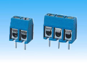 蓝色弹片式5.00MM间距KV301接线端子供应商，PA001端子台厂家