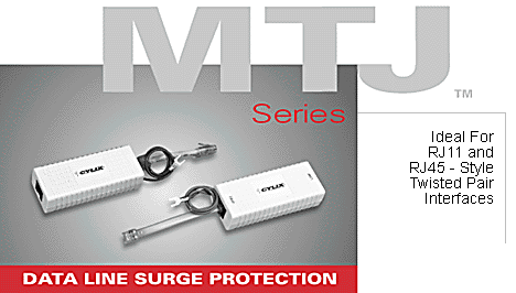 消防信号线防雷器CYLIX MTJ-08A\/RJ45-产品中