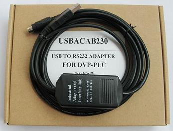 大量批发台达PLC编程电缆USBACAB230