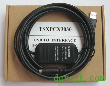 施耐德PLC编程电缆，TSXPCX3030	，TSXPCX1031