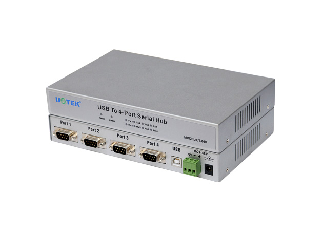 USB2.0到四串口(RS-232)高速转换器 型号：  UT-860