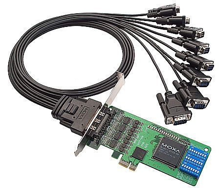 MOXA CP-118EL-A 8串口RS-232/422/485 PCI Express串口卡