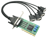 MOXA CP-114UL/UL-I 4串口RS-232/422/485聪明型Universal PCI串口卡