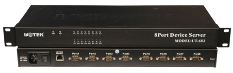 UT-682 TCP/IP转八串口(RS-232)网络服务器