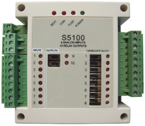12位8路100K模拟量输入，10路继电器输出数据采集模块，有ISP(S5100)