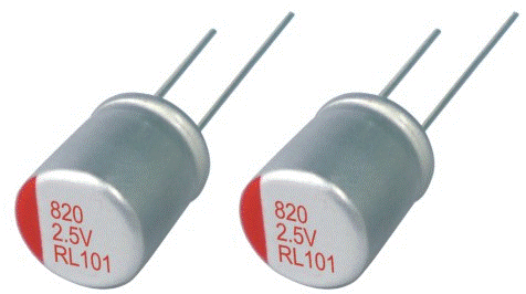 2.5-16V 超低阻抗和超大纹波电流固态电容器-RL系列