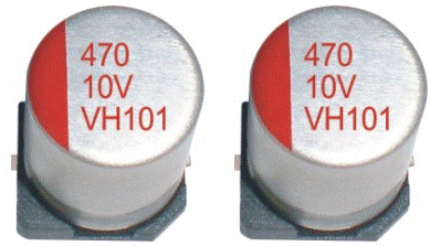 2.5-16V大容量表面贴装型固态电容器-VH系列