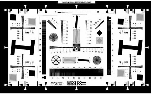 增强型ISO12233标准分辨率测试卡(4000线)