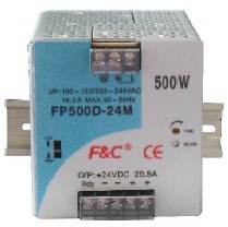 导轨开关电源FP500D-12M/24M  500W 12V/24V