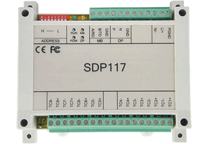 腾控科技 SDP117 高性能8路热点偶温度测量PROFIBUS-DP从站IO模块