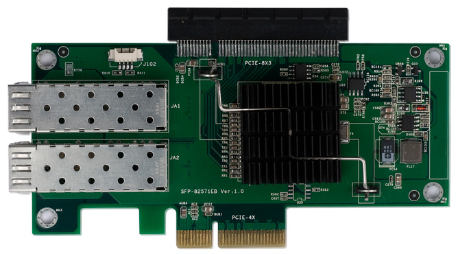 光口卡，双网口卡，千兆网卡，SFP-82571EB 双千兆光口网卡支持2个SFP光纤模块服务器网卡