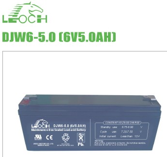 广州leoch理士DJW6-5.0 6V5AH电子秤/通信设备用蓄电池
