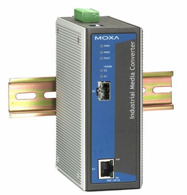 MOXA 工业级千兆光电转换器  IMC-101G