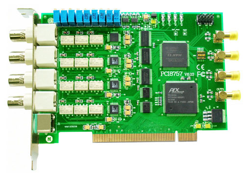 阿尔泰800KS/s16位4路同步模拟量输入数据采集卡PCI8757