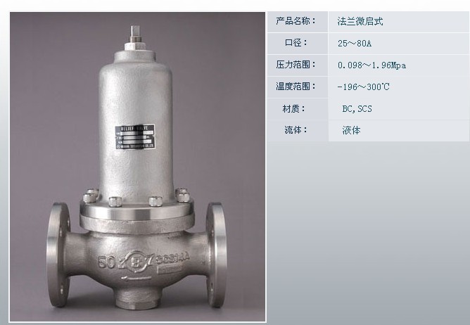 RF SBD法兰微启式安全阀