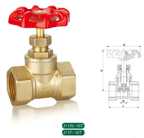 铜芯黄铜截止阀J11W-16T
