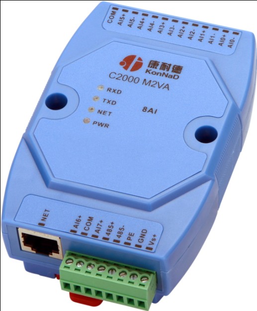 0-5V转RJ45,电压转以太网,8路模拟量采集器