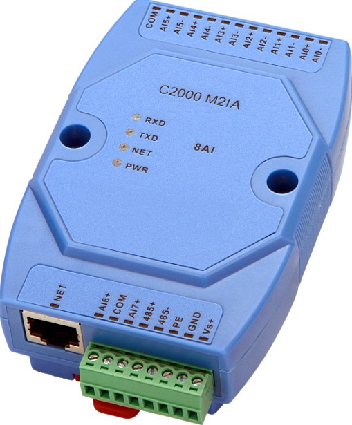 C2000 M2IA,8路4-20MA转RJ45,模拟量采集器